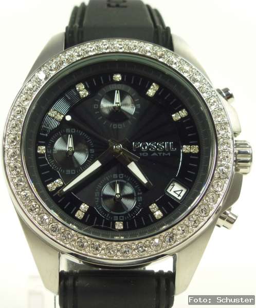 FOSSIL Chrono Chronograph Damen Uhr schwarz NEU UVP* 119,00 € ES2882
