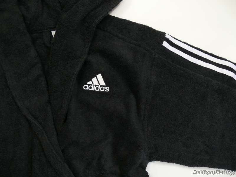 ADIDAS Bathrobe Herren Bademantel schwarz Gr.XS | eBay