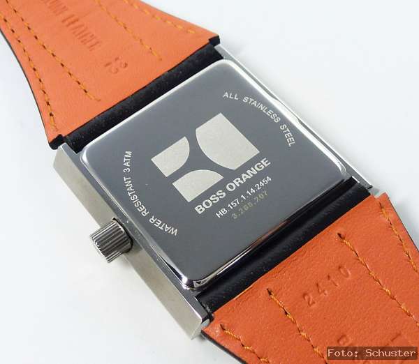 Hugo Boss Orange Herren Uhr Herrenuhr NEU schwarz Lederband HB 1512756