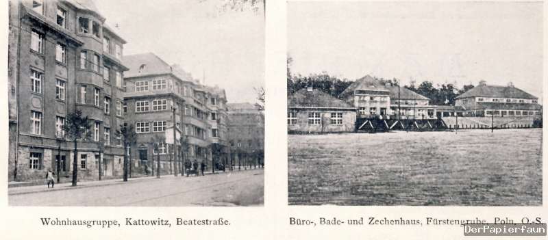 OBA Gleiwitz Oberschlesien Bau Reklame 1925 Kattowitz Fürstengrube