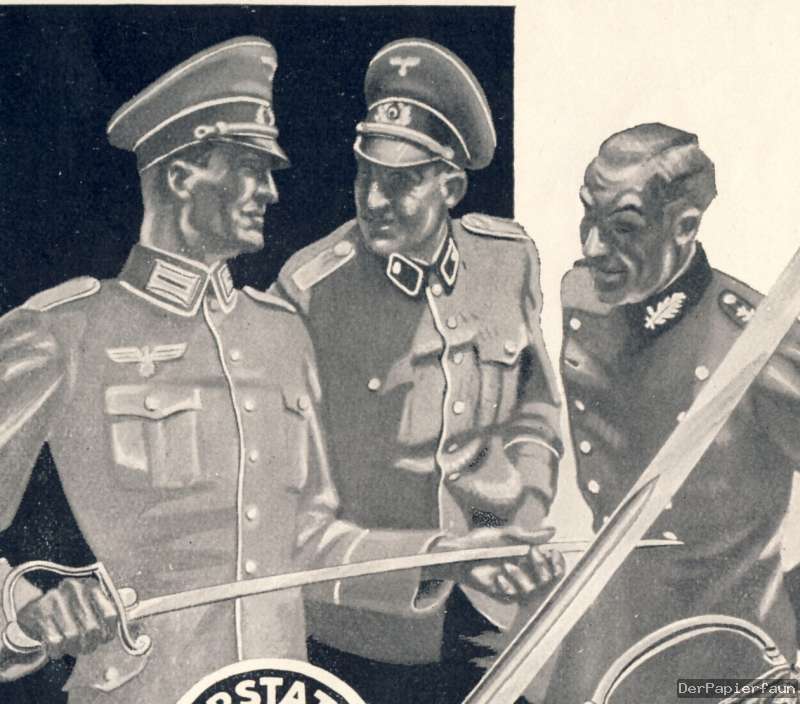 Waffen Hörster Solingen Reklame 1938 Messer Degen Soldaten WK WW 2 3