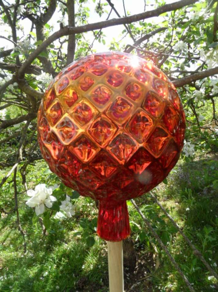 XXXL Rosenkugeln Glaskugeln Gartenkugeln Rosenkugel ø18cm