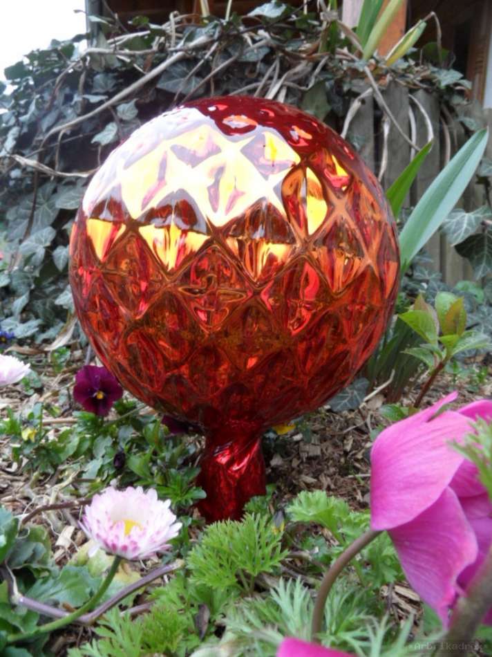 XXXL Rosenkugeln Glaskugeln Gartenkugeln Rosenkugel ø18cm