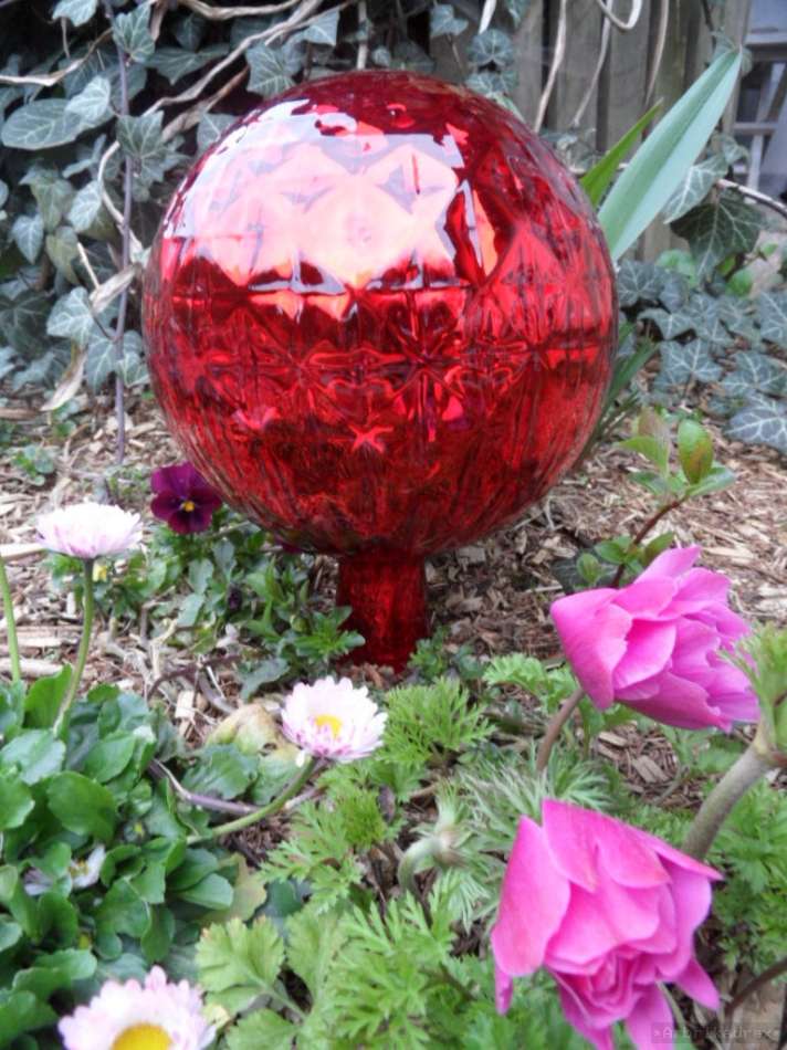 XXXL Rosenkugeln Glaskugeln Gartenkugeln Rosenkugel ø18cm