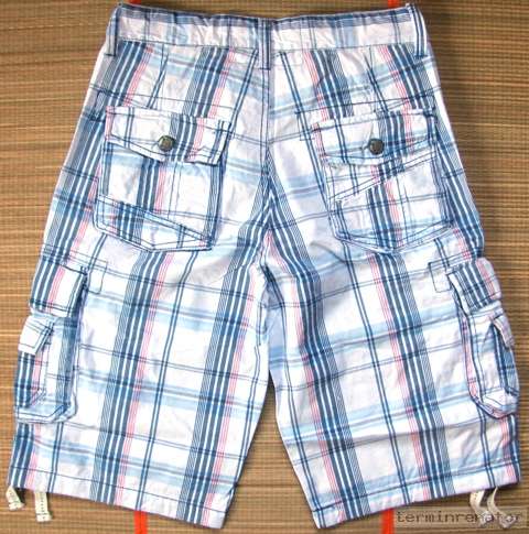 Herren Bermuda Bermudas Cargo kurze Hose kariert Shorts