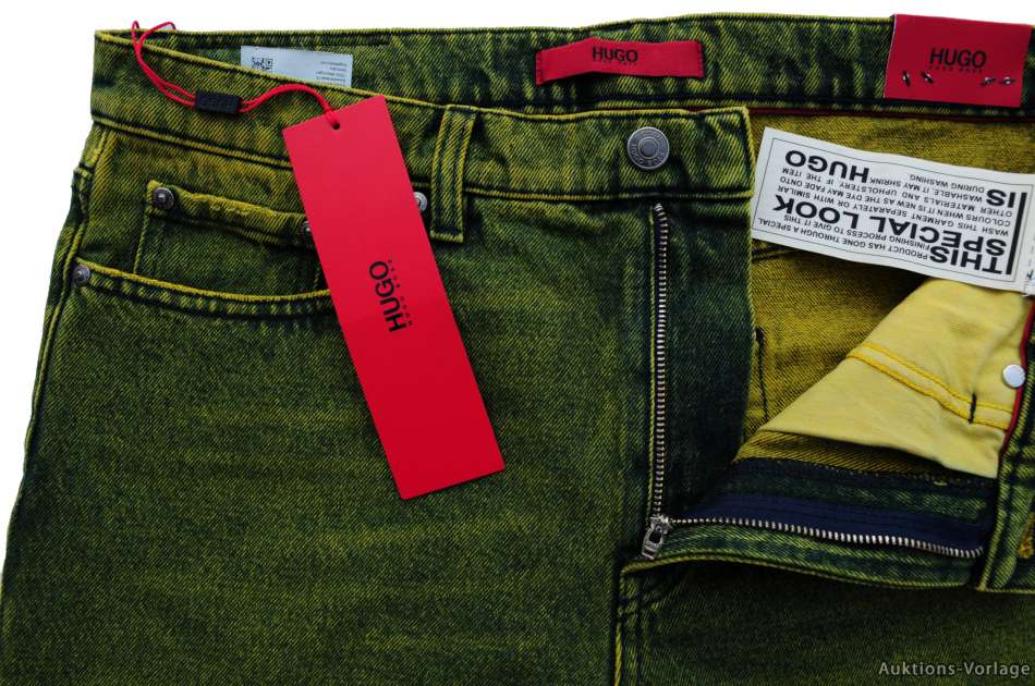 NEU 32//32 33//34 HUGO BOSS JEANS HOSE HUGO677//38 REGULAR FIT DARK-YELLOW 50382862