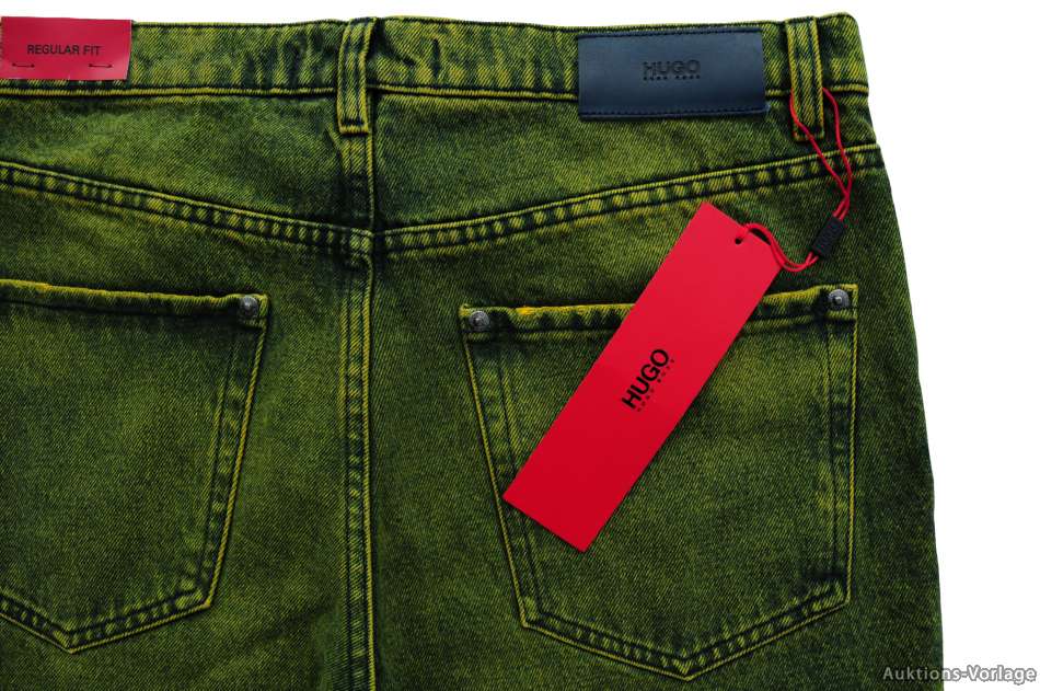 NEU 32//32 33//34 HUGO BOSS JEANS HOSE HUGO677//38 REGULAR FIT DARK-YELLOW 50382862
